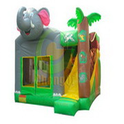 inflatable combo slide bouncer elephant